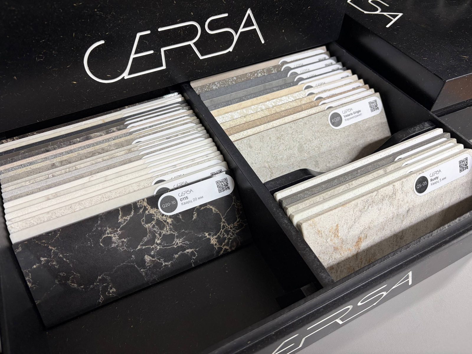 Новые цвета керамогранита и кварца для мебели для ванной CERSA